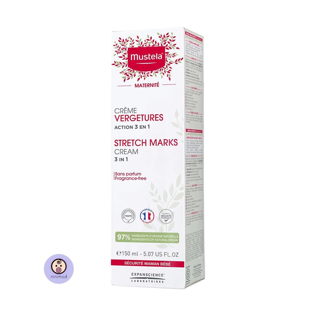 کرم ترک شکم موستلا Mustela 3in1 150ml — تصویر ۳
