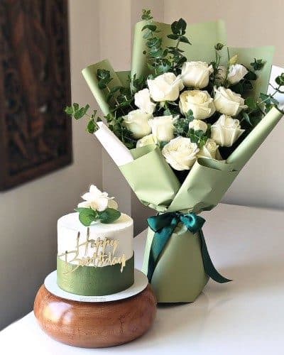 دسته گل و کیک برای تبریک ترفیع رتبه — تصویر ۲