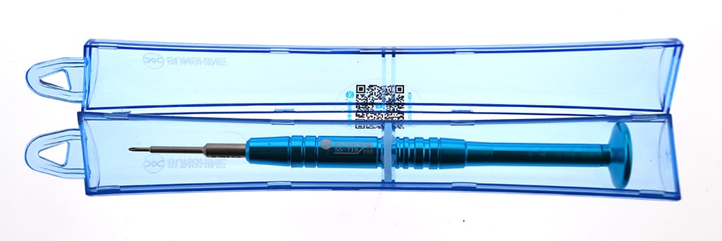 پیچ گوشتی ایفون 7 نوک فولادی دسته فلزی سان شاین SUNSHINE IPHONE TRI POINT SCREWDRIVER SS-719 Y0.6 — تصویر ۲