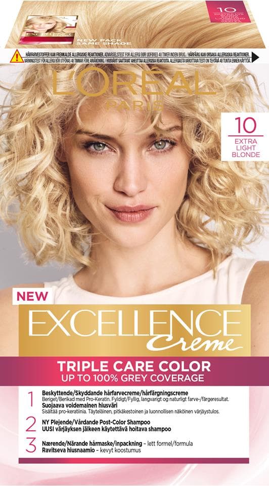 کیت رنگ مو لورآل مدل Excellence شماره 10 — تصویر ۲