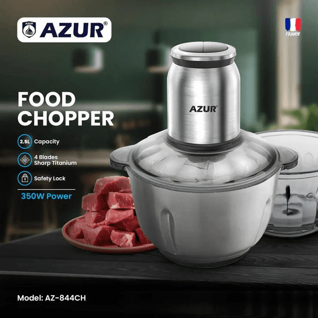 خردکن آزور 2 کاسه Azur AZ-844CH — تصویر ۴