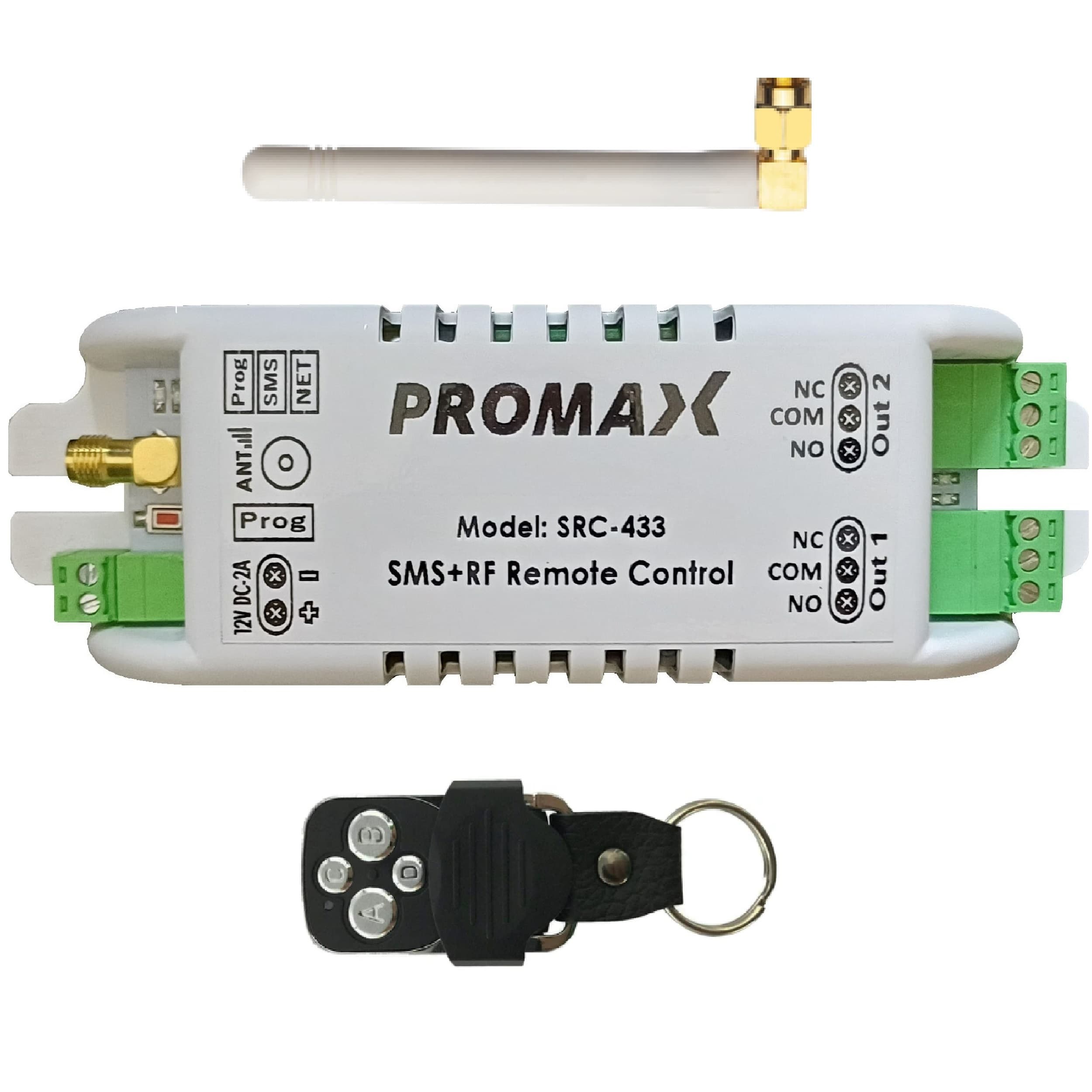 کنترل پیامکی و ریموتی 2 کانال پرومکس مدل SRC-433 — تصویر ۵