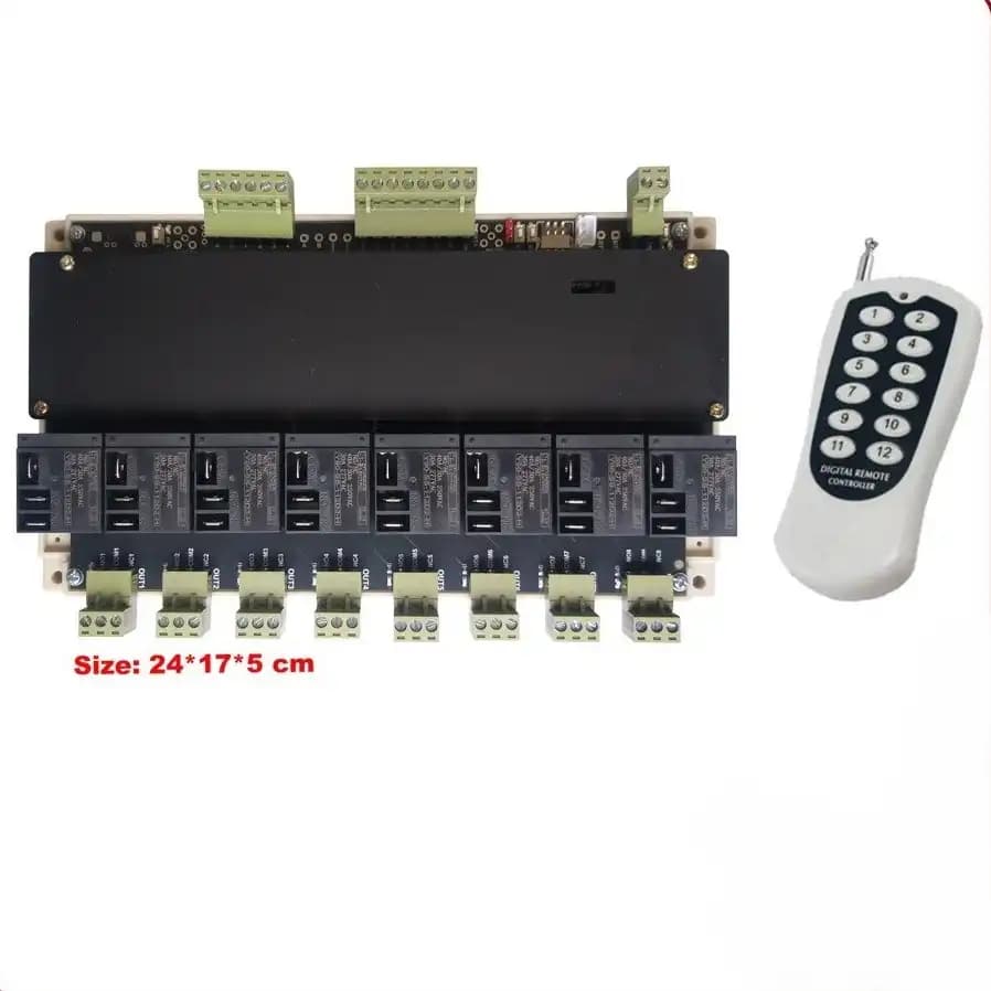 پیامکی ریموتی 8 کاناله تایمردار LG8858 رله 30A — تصویر ۳