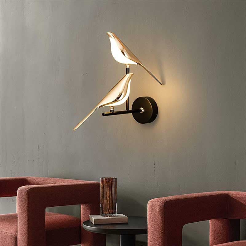 چراغ دیواری مدرن مدل Twin Bird کد W15 — تصویر ۳