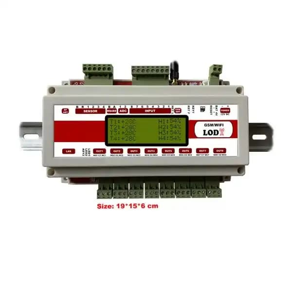 کنترل پیامکی ریموتی 8 کاناله تایمردار با نمایشگر LG8856L — تصویر ۲