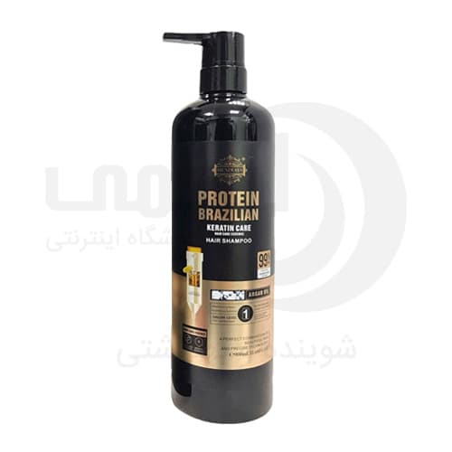 شامپو کراتینه و پروتئینه هنی ویز Heniways حاوی روغن آرگان 900 میل — تصویر ۴
