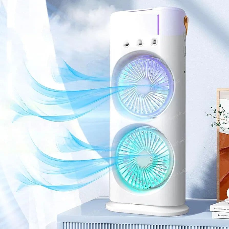 پنکه رومیزی مه پاش دوبل spray fan — تصویر ۵