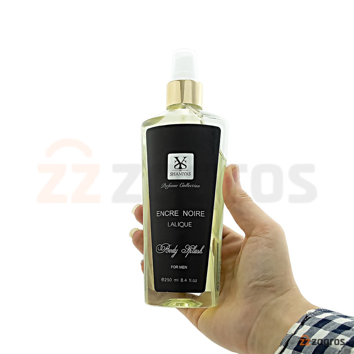 بادی اسپلش مردانه شمیاس مدل Lalique Encre Noire حجم 250 میل — تصویر ۶