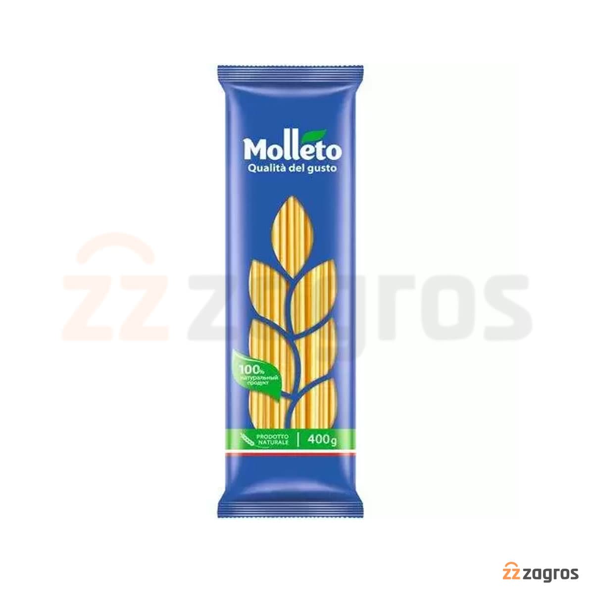 پاستا با فرم رشته ای نازک Molleto وزن 400 گرم — تصویر ۲
