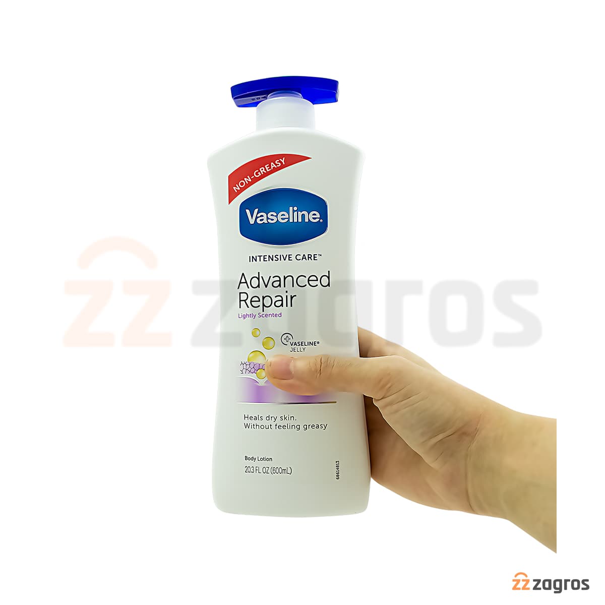 لوسیون بدن وازلین مدل Advanced Repair حجم 600 میل — تصویر ۴