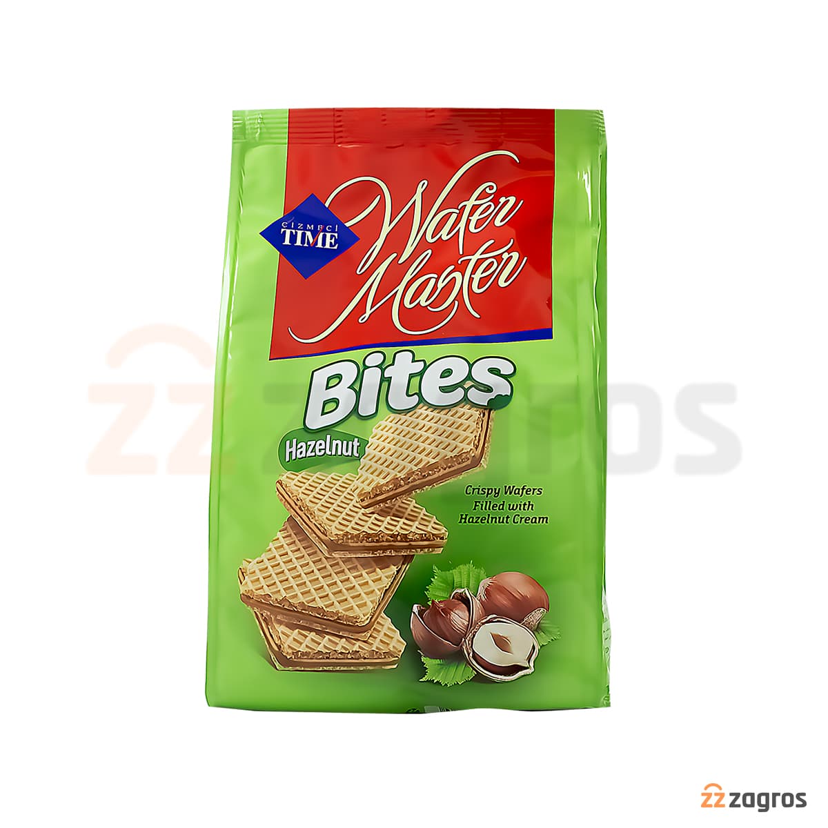 ویفر با کرم فندقی Cizmeci Time ویفر مستر مدل Bites وزن 180 گرم — تصویر ۵