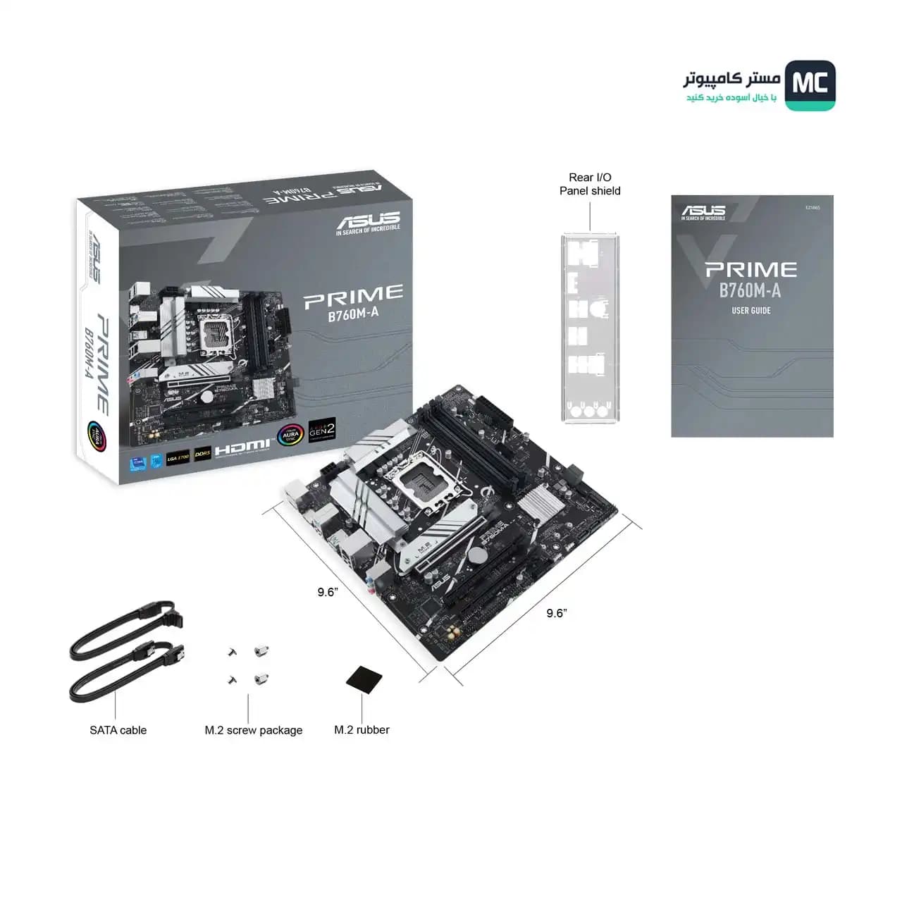 مادربرد ایسوس PRIME B760M-A CSM DDR5 — تصویر ۶