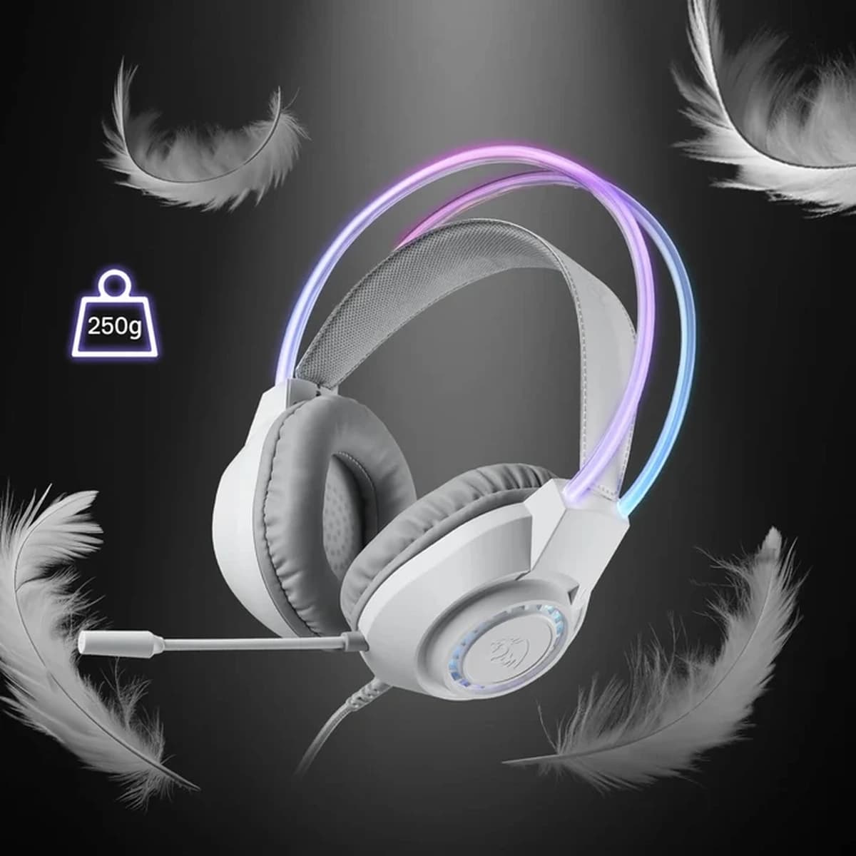 هدست گیمینگ ردراگون SCREAM H231 RGB White — تصویر ۱۱