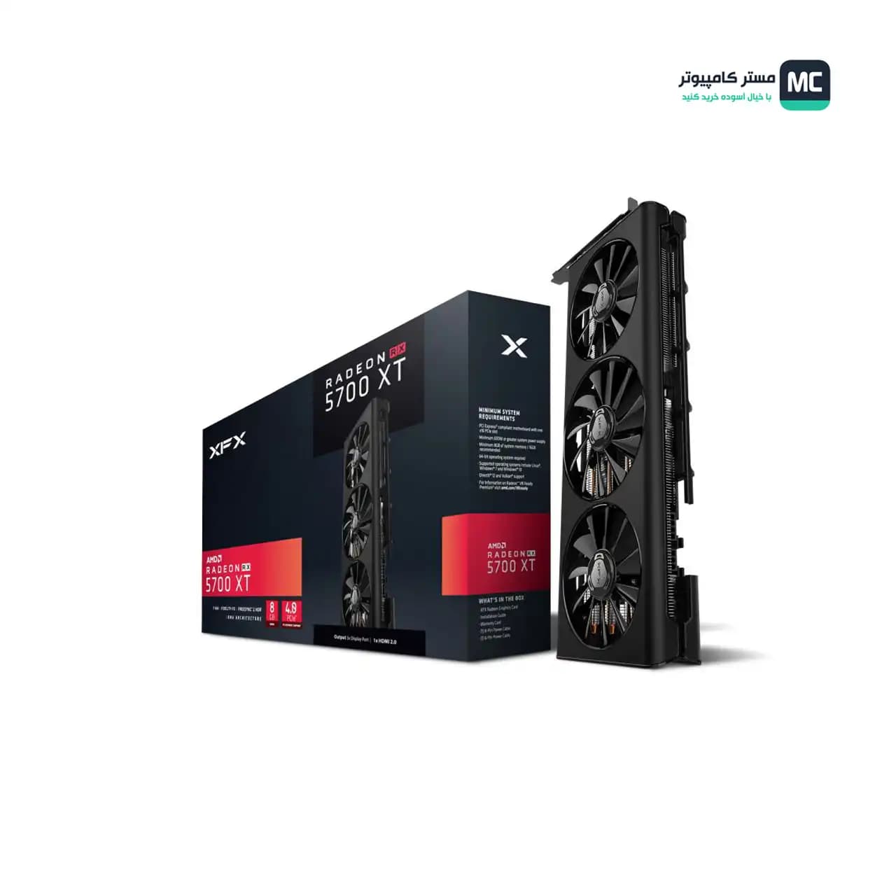 کارت گرافیک ایکس اف ایکس XFX Radeon RX 5700 XT 8GB (درحدنو)