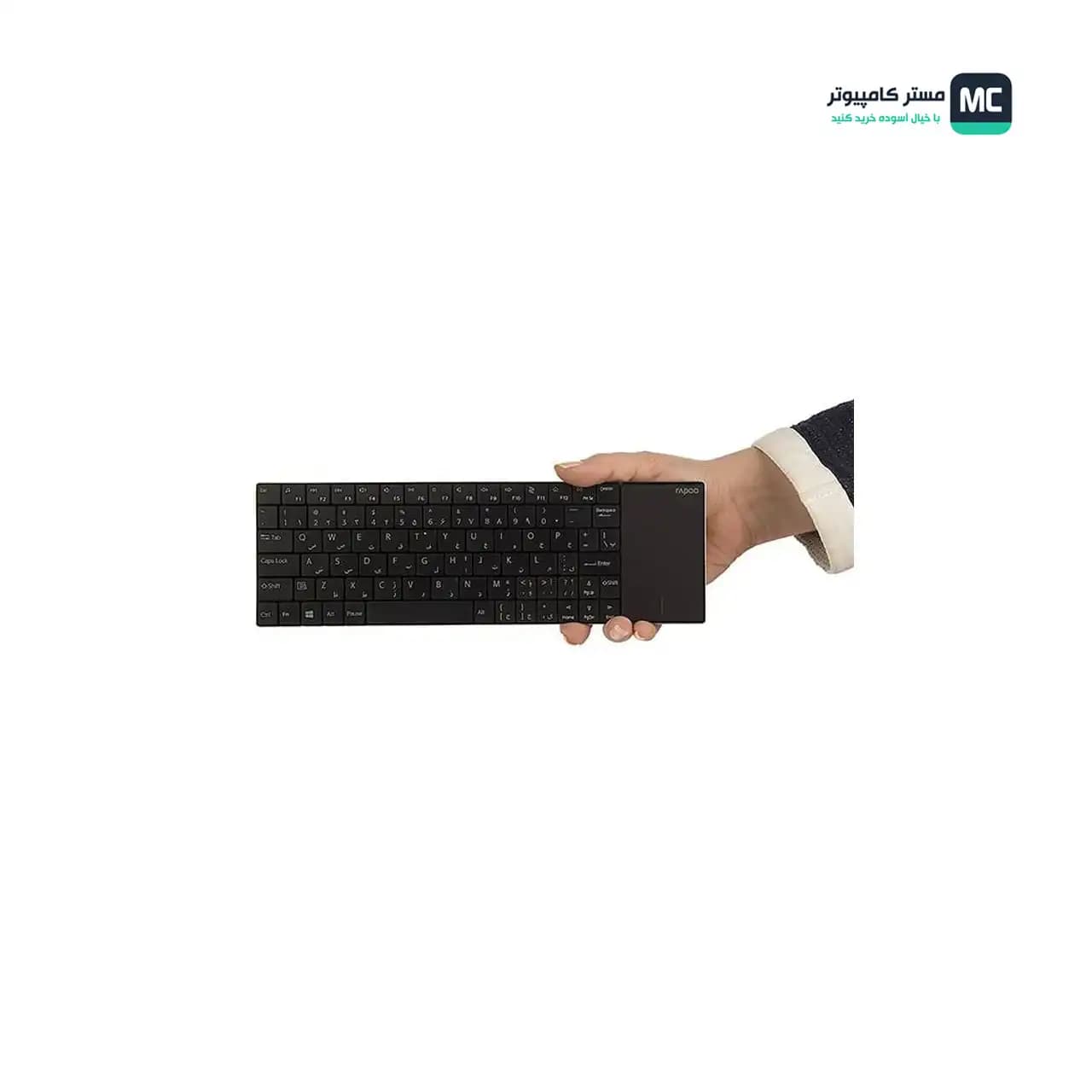 کیبورد تاچ پد دار بی‌سیم رپو E2710 — تصویر ۴