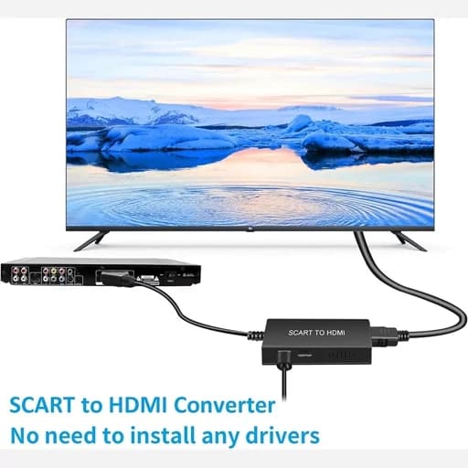تبدیل SCART به HDMI همراه با کابل HDMI اورجینال امازون المان — تصویر ۱۱