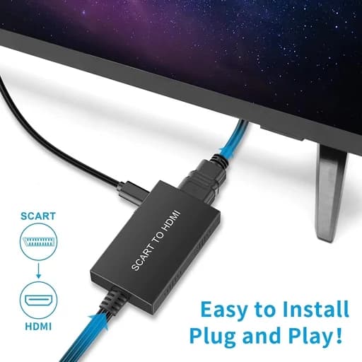 تبدیل SCART به HDMI همراه با کابل HDMI اورجینال امازون المان — تصویر ۱۰