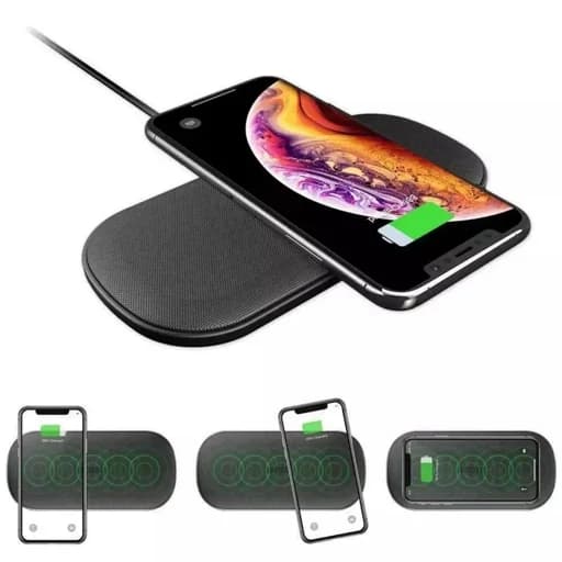 شارژر بی سیم شارژ سریع 10 واتی شارژ همزمان دو دستگاه (پس کرایه) — تصویر ۵