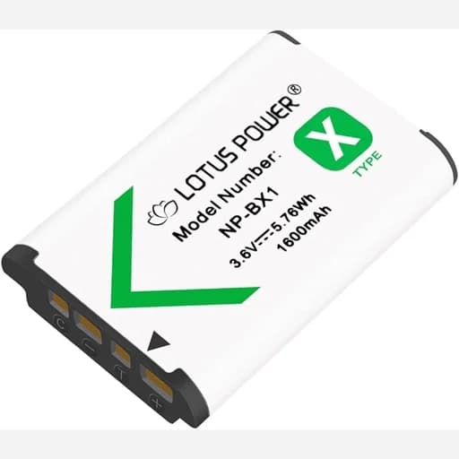 باتری دوربین عکاسی سونی مدل NP-BX1 برندlotus power اورجینال1600 میلی (پس کرایه) — تصویر ۶