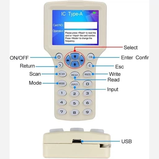 دستگاه کپی کننده کارت و کلید NFC Reader Writer اورجینال امازون المان — تصویر ۱۱