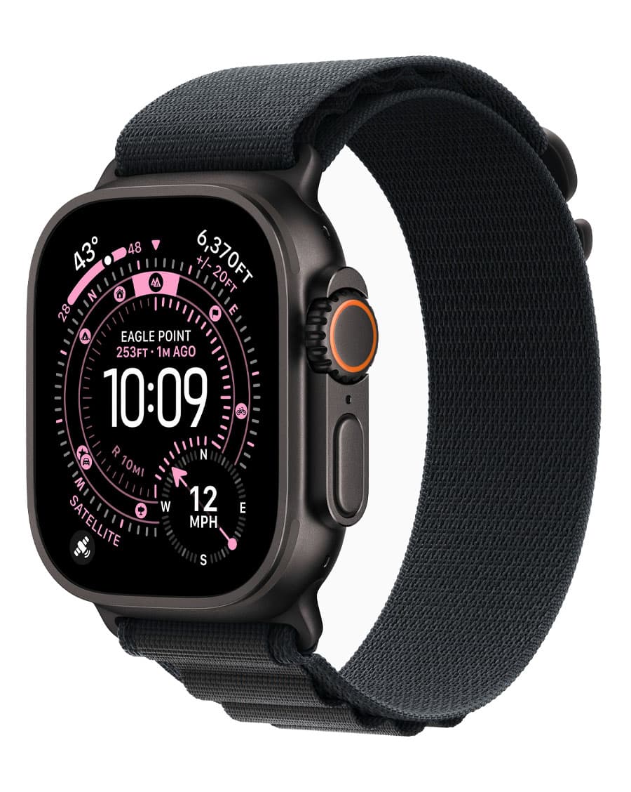 ساعت هوشمند اپل مدل Watch Ultra 3 Black Titanium 49mm بند Alpine Loop — تصویر ۱۰