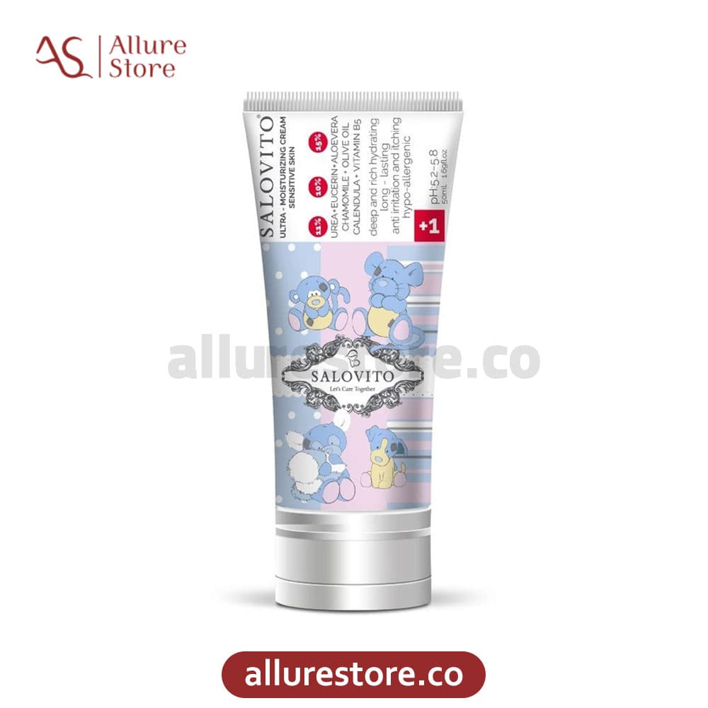 کرم مرطوب کننده سالوویتو بالای یک سال 9% اوره (ضد اگزما قوی) 50ml | آلور استور — تصویر ۳