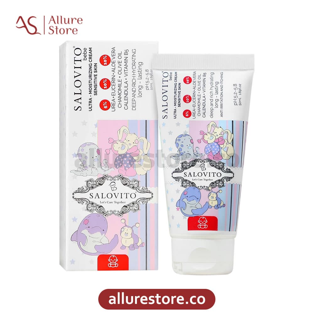 کرم مرطوب کننده کودک زیر یک سال سالوویتو 6% اوره (ضد اگزما قوی) 50ml | آلور استور — تصویر ۳