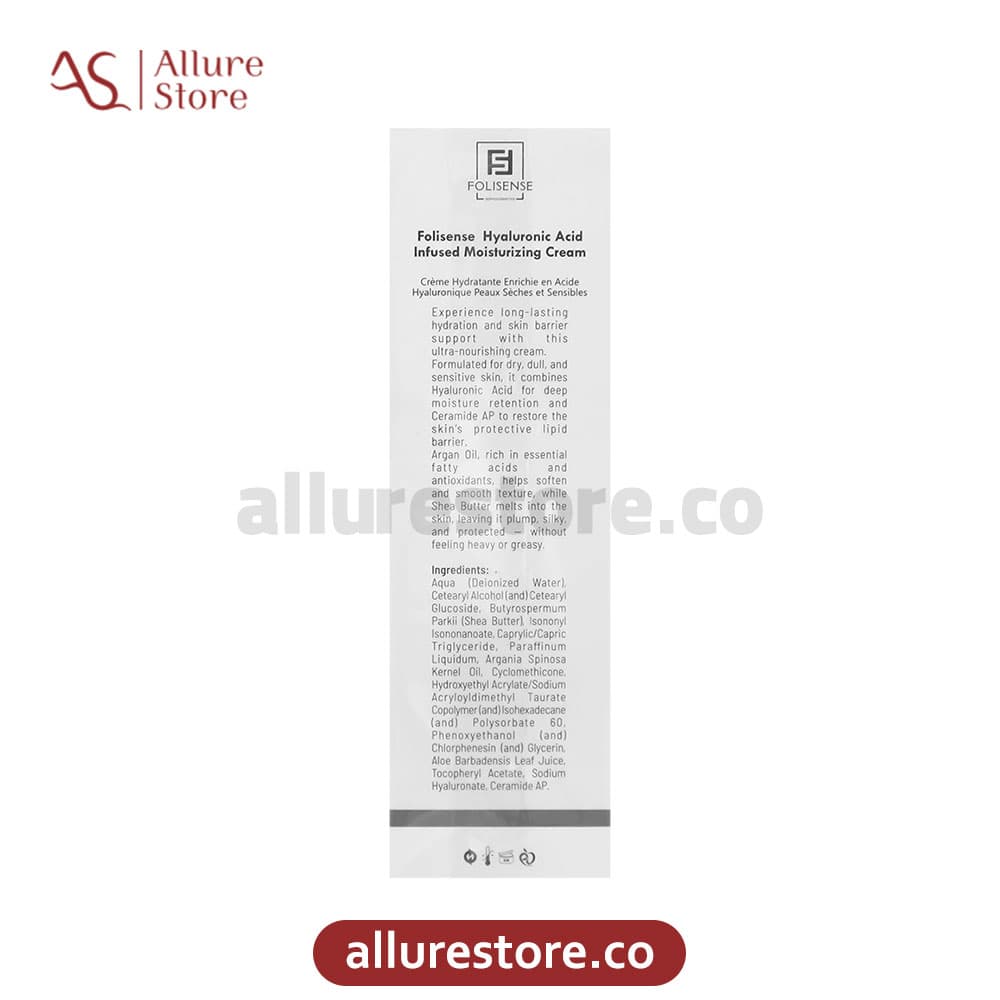 کرم مرطوب کننده حاوی هیالورونیک اسید فولی سنس پوست خشک 40ml | آلور استور — تصویر ۵