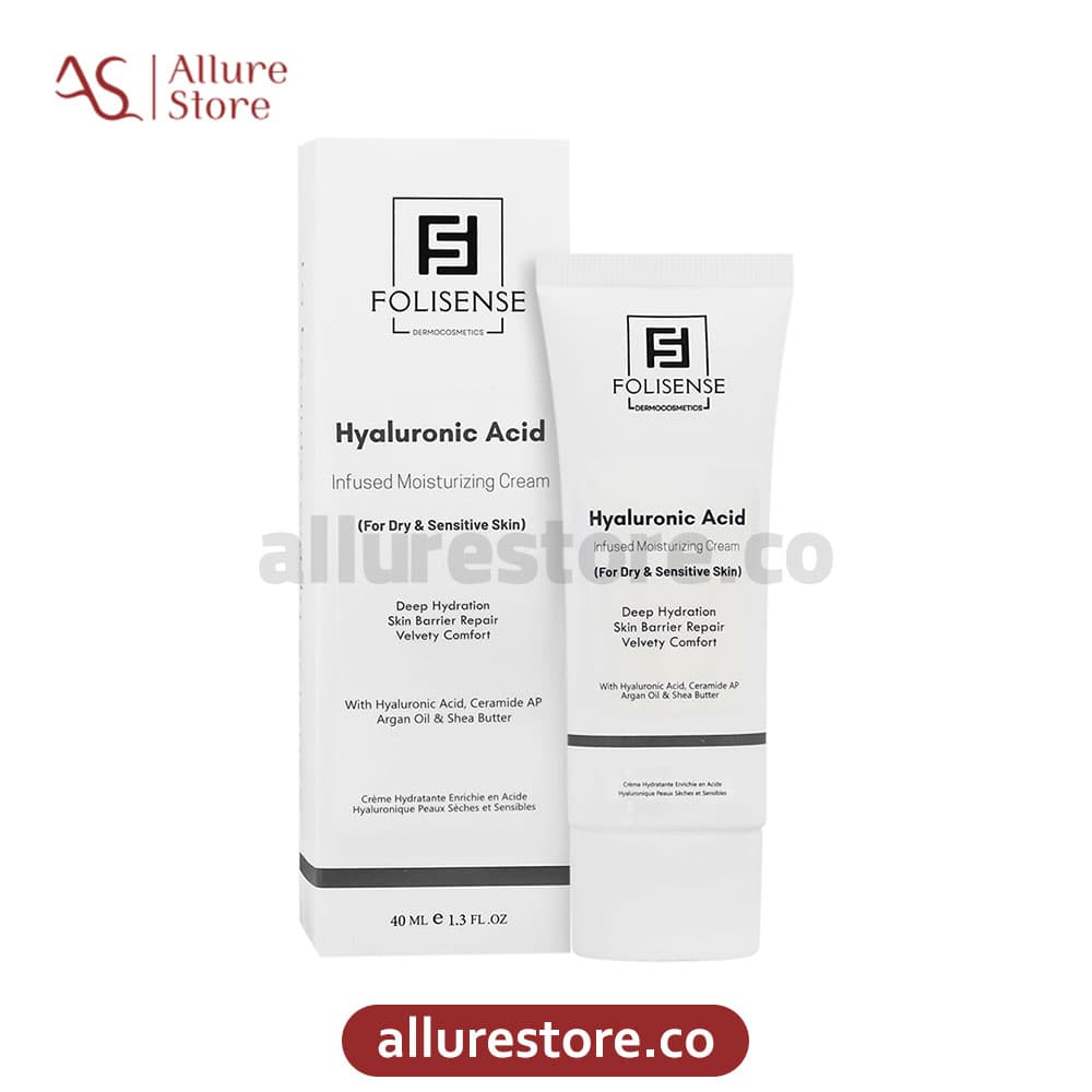 کرم مرطوب کننده حاوی هیالورونیک اسید فولی سنس پوست خشک 40ml | آلور استور — تصویر ۴