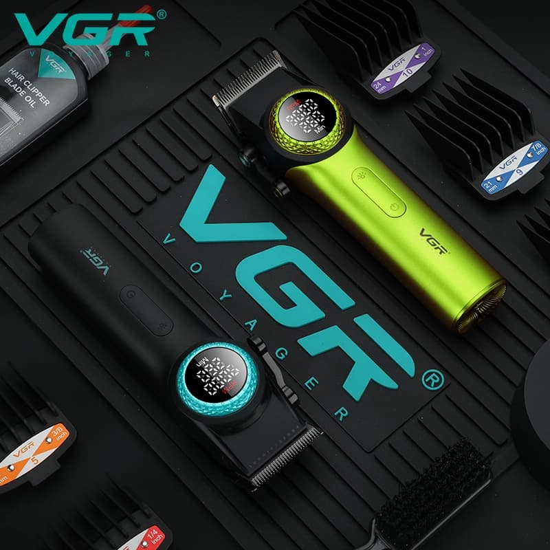ماشین اصلاح سر و صورت وی جی آر مدل V-001 (سبز) — تصویر ۴