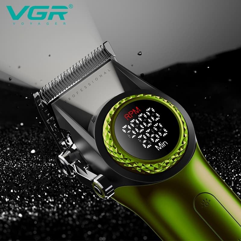 ماشین اصلاح سر و صورت وی جی آر مدل V-001 (سبز) — تصویر ۵