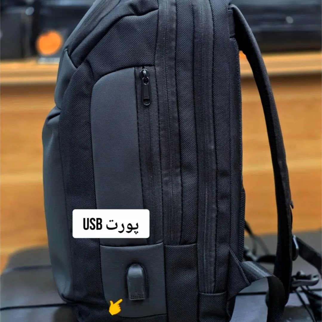 کوله پشتی اسپرت بنج ضد آب با محفظه لپ تاپ و پورت USB — تصویر ۷
