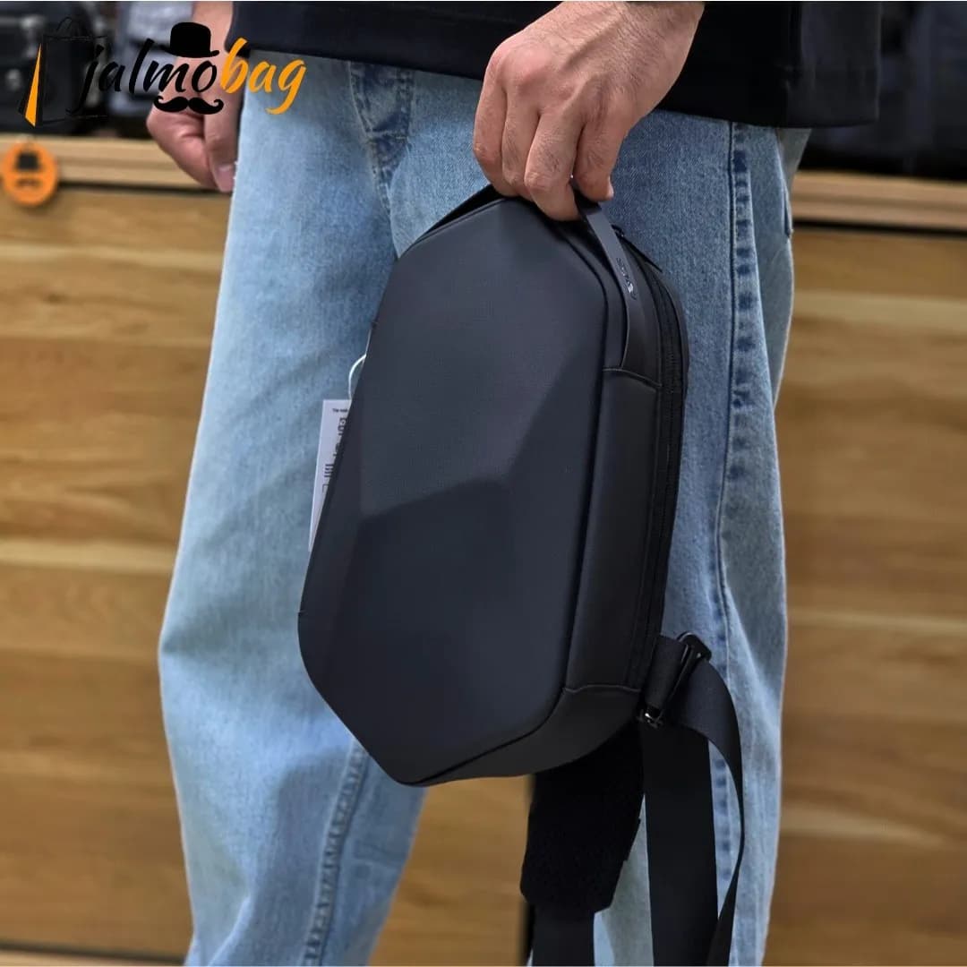 بادی بگ هاردکیس بنج ضد آب پارچه اسکین وارداتی پورت تایپ C و USB دسته عینک دار — تصویر ۳