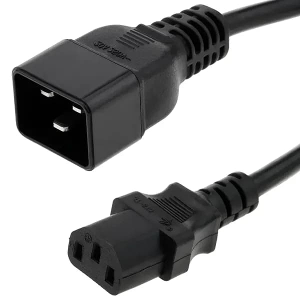کابل برق بک تو بک C20-C13 بافو با قطر 3C*1.5MM