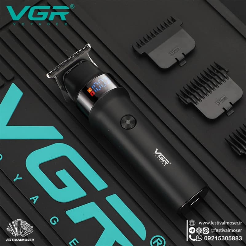 ماشین اصلاح سر و صورت وی جی آر مدل V-987 — تصویر ۹