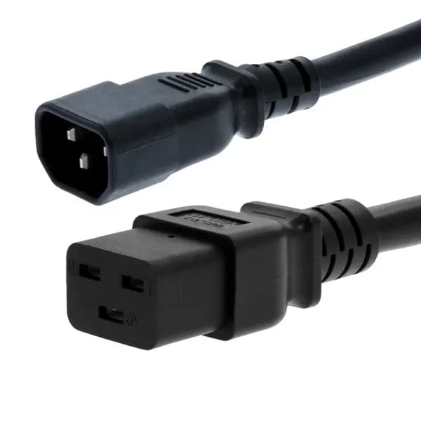 کابل برق بک تو بک C14-C19 ونتولینک مدل VE16 با طول 1.8 متر