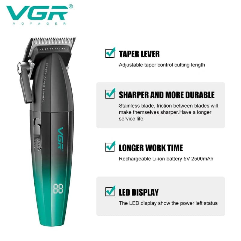 ماشین اصلاح سر و صورت وی جی آر مدل V-003 — تصویر ۵