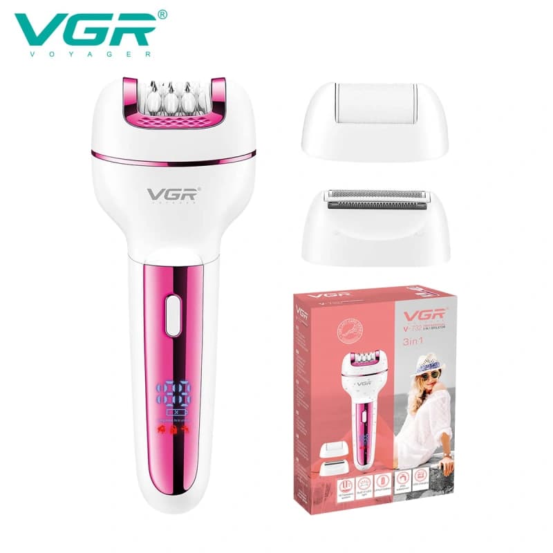 اپیلاتور سه کاره وی جی آر مدل V-732 — تصویر ۶