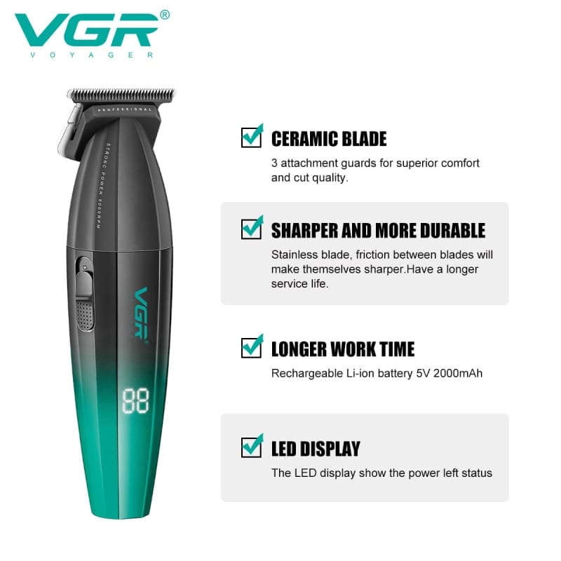 ماشین اصلاح سر و صورت وی جی آر مدل V-906 — تصویر ۷