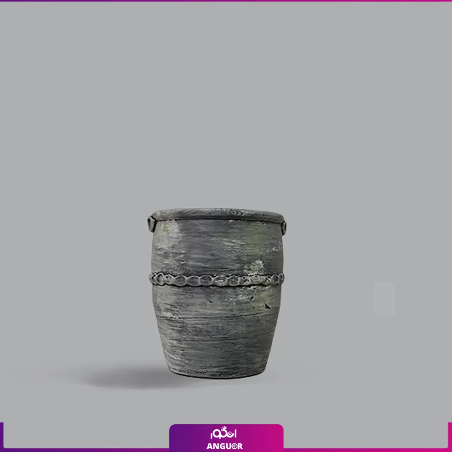 گلدان سفالی مدل کمر دار