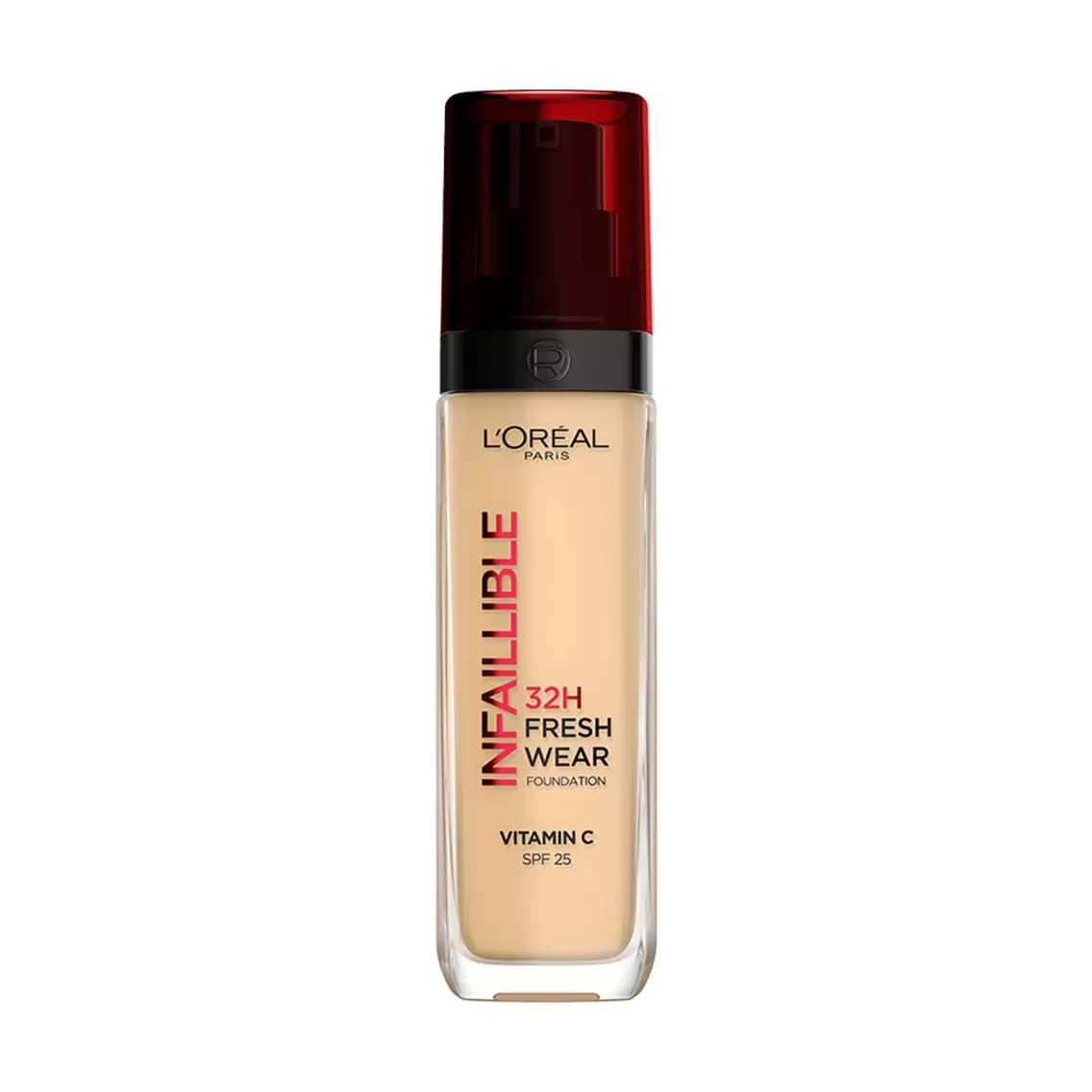 کرم پودر لورال LOREAL شیشه ای مدل INFAILLIBLE شماره 130 رنگ true bige حجم 30 میل