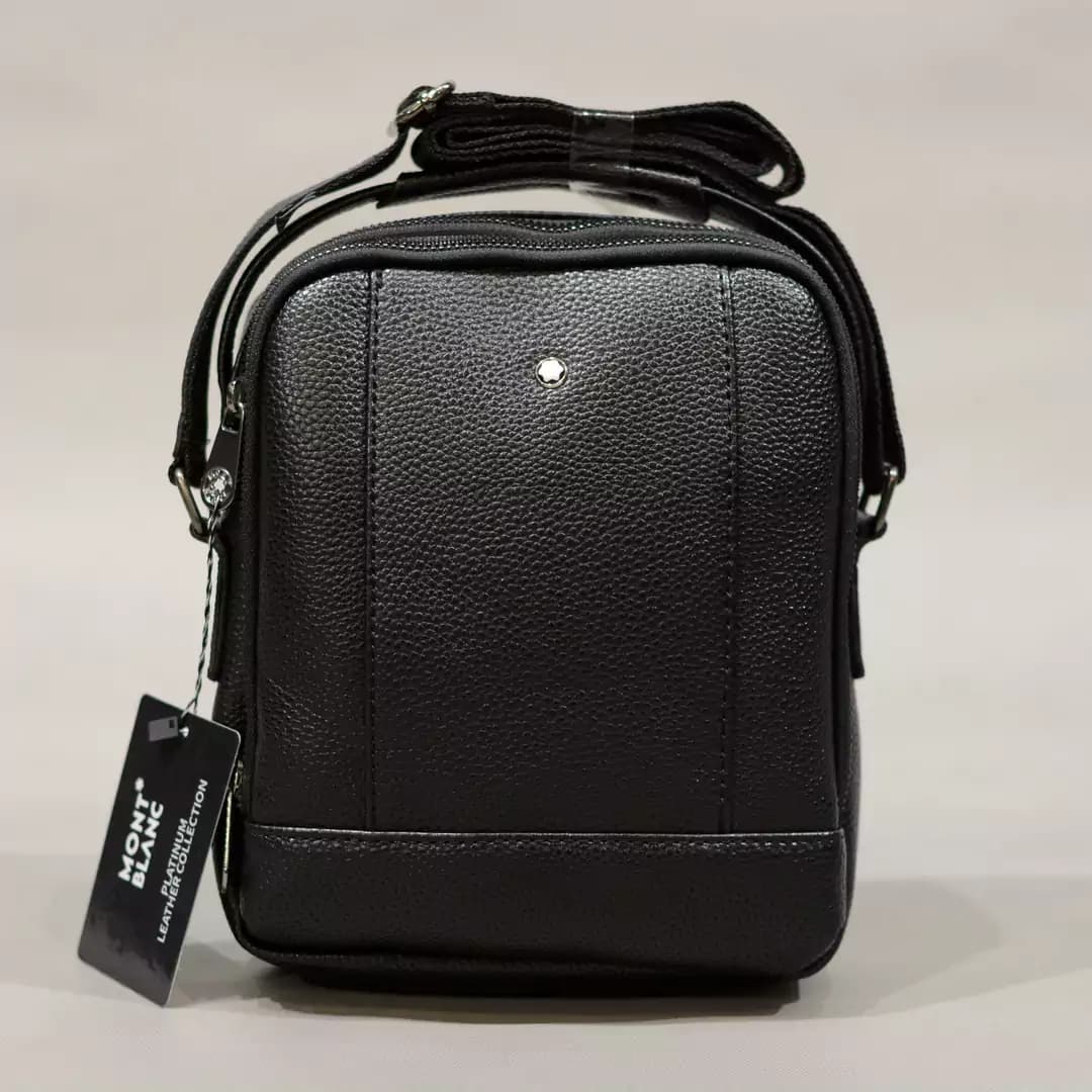 کیف چرمی رودوشی Mont Blanc مدل MB30202-M سایز متوسط — تصویر ۹