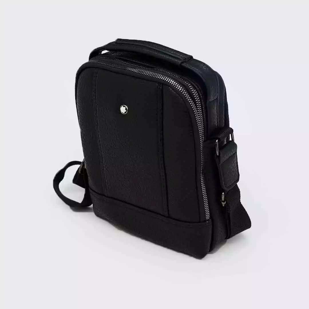 کیف چرمی رودوشی Mont Blanc مدل MB30202-M سایز متوسط — تصویر ۴