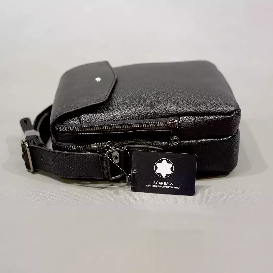 کیف چرمی رودوشی Mont Blanc مدل MB30201-L سایز بزرگ — تصویر ۳