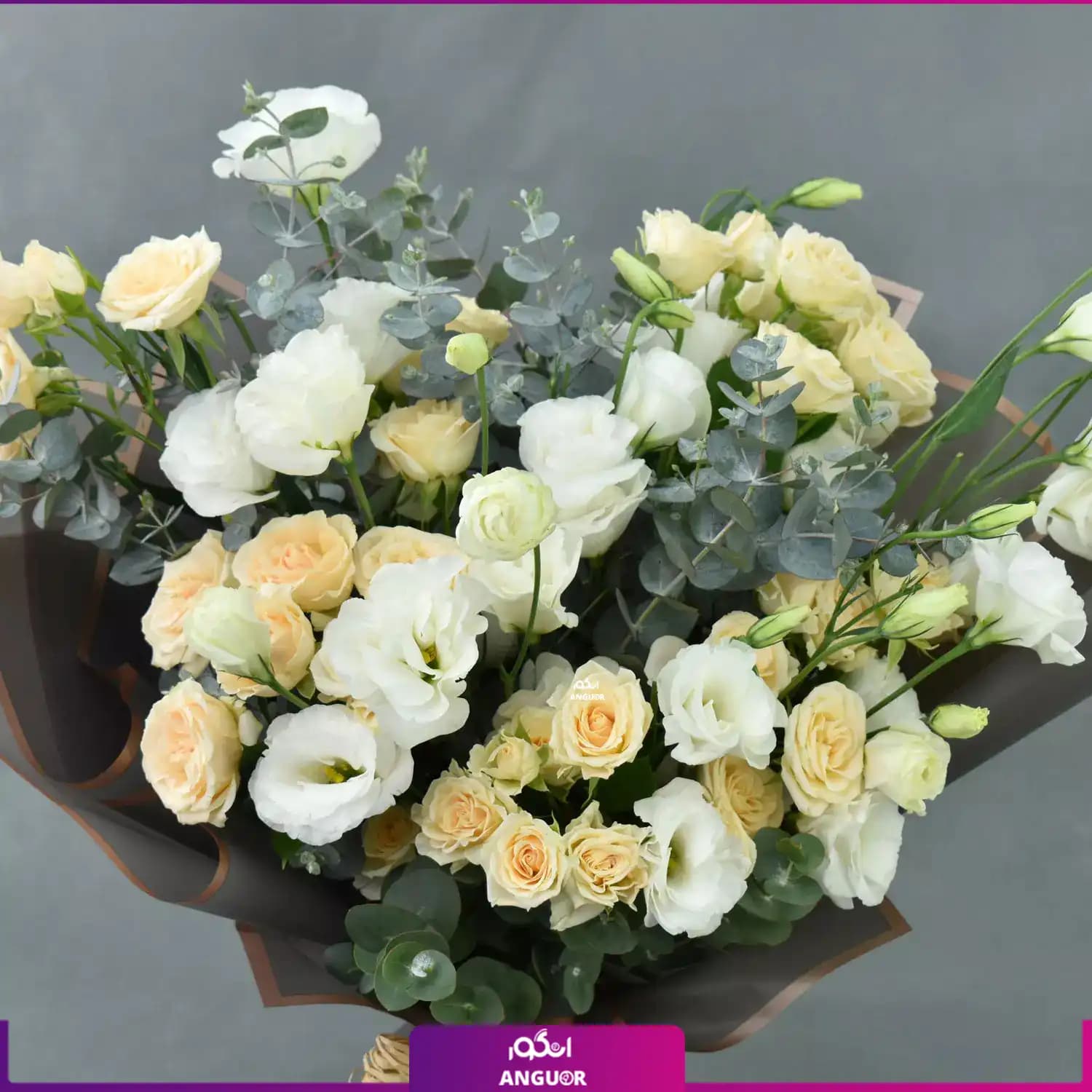 Spray Rose and Lisianthus Bouquet (طرح بین الملل کلاسیک) — تصویر ۳