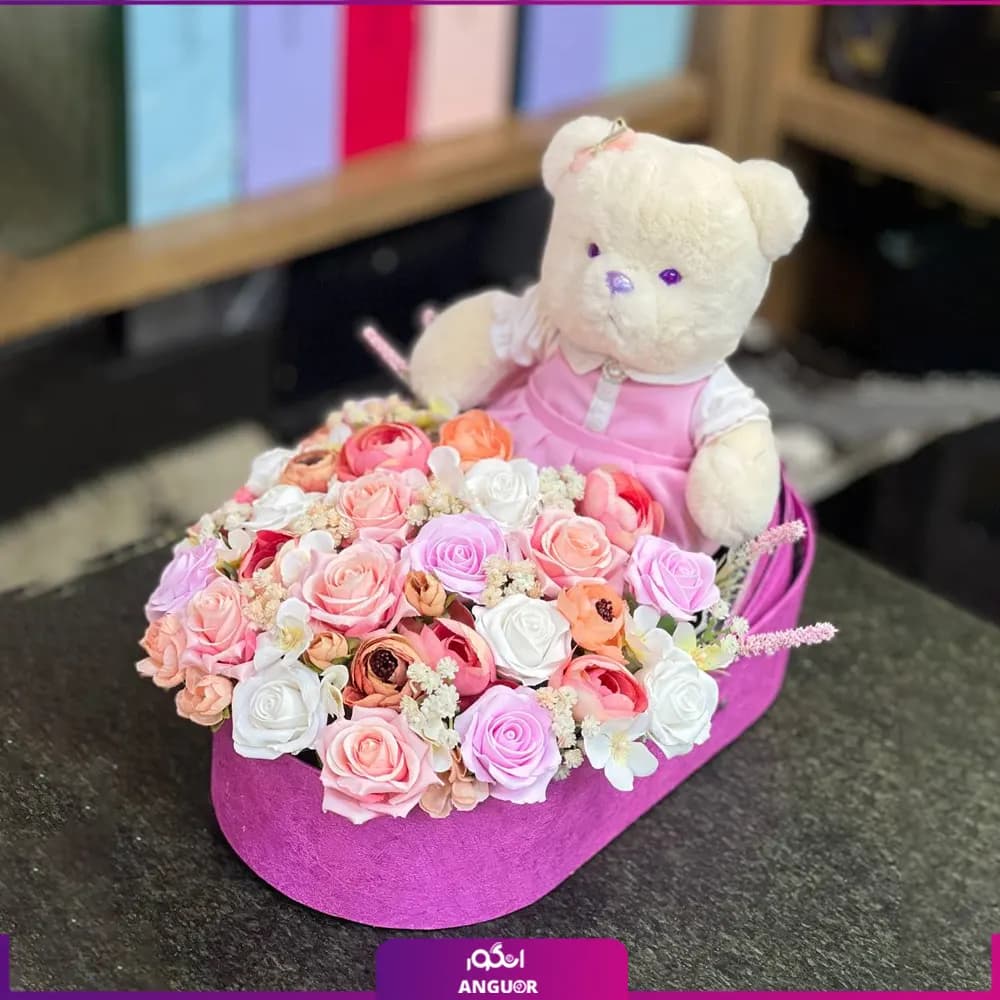 باکس گل مصنوعی فرشته کوچک