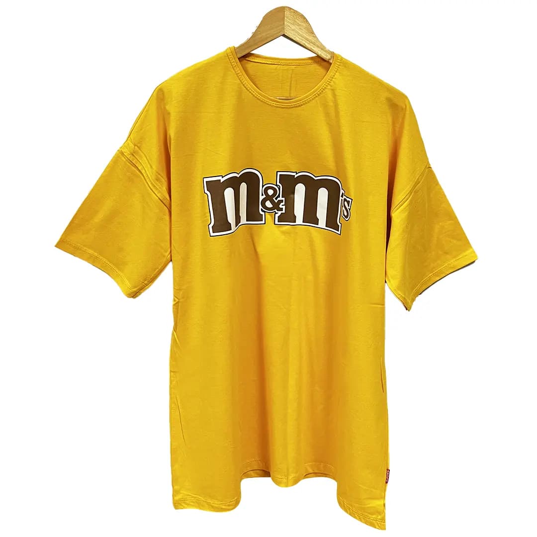 تیشرت زنانه لانگ طرح M & M مدل TL22109 — تصویر ۳