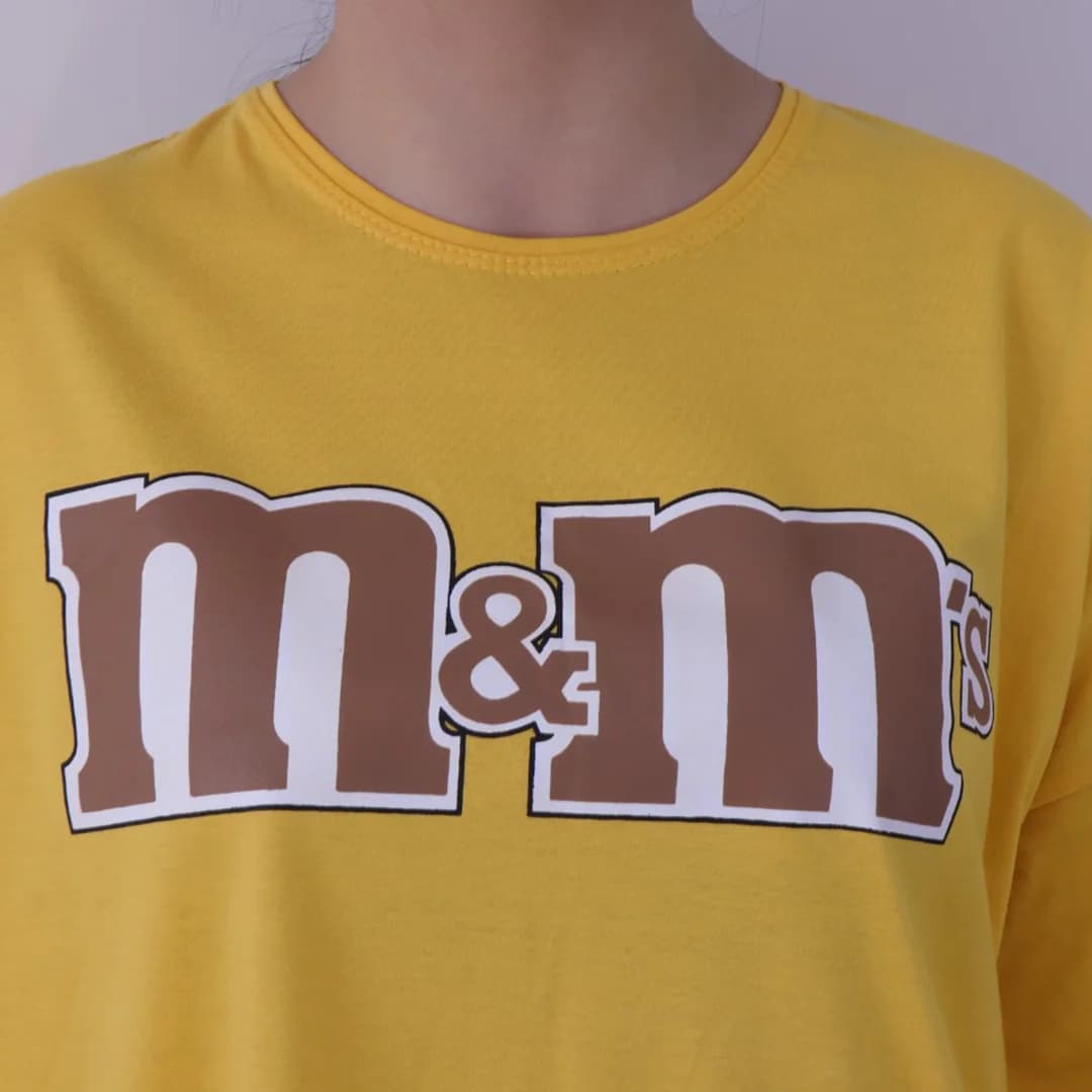 تیشرت زنانه لانگ طرح M & M مدل TL22109 — تصویر ۲