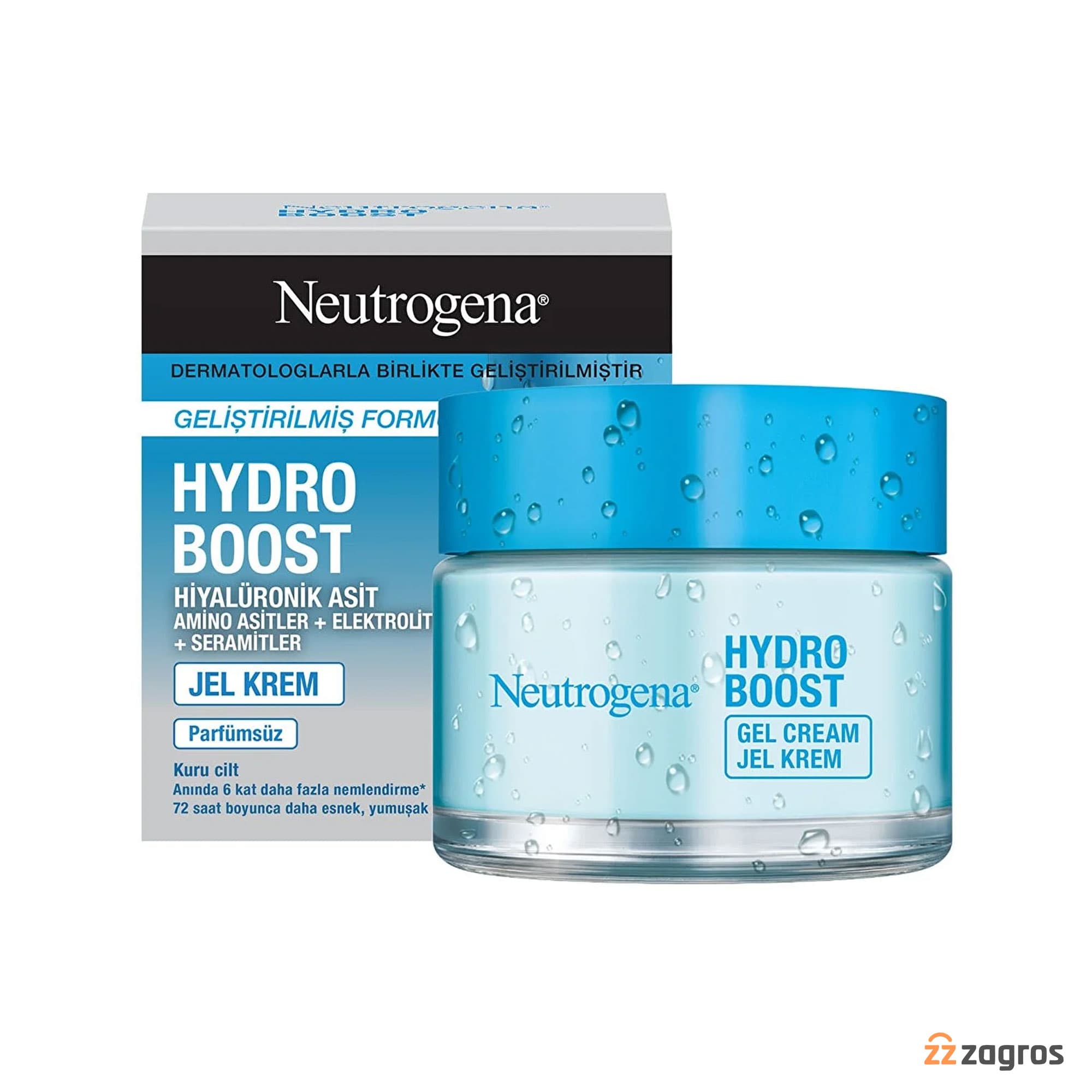 ژل کرم آبرسان نوتروژینا Neutrogena مدل HYDRO BOOST برای پوست خشک حجم 50 میلی — تصویر ۹