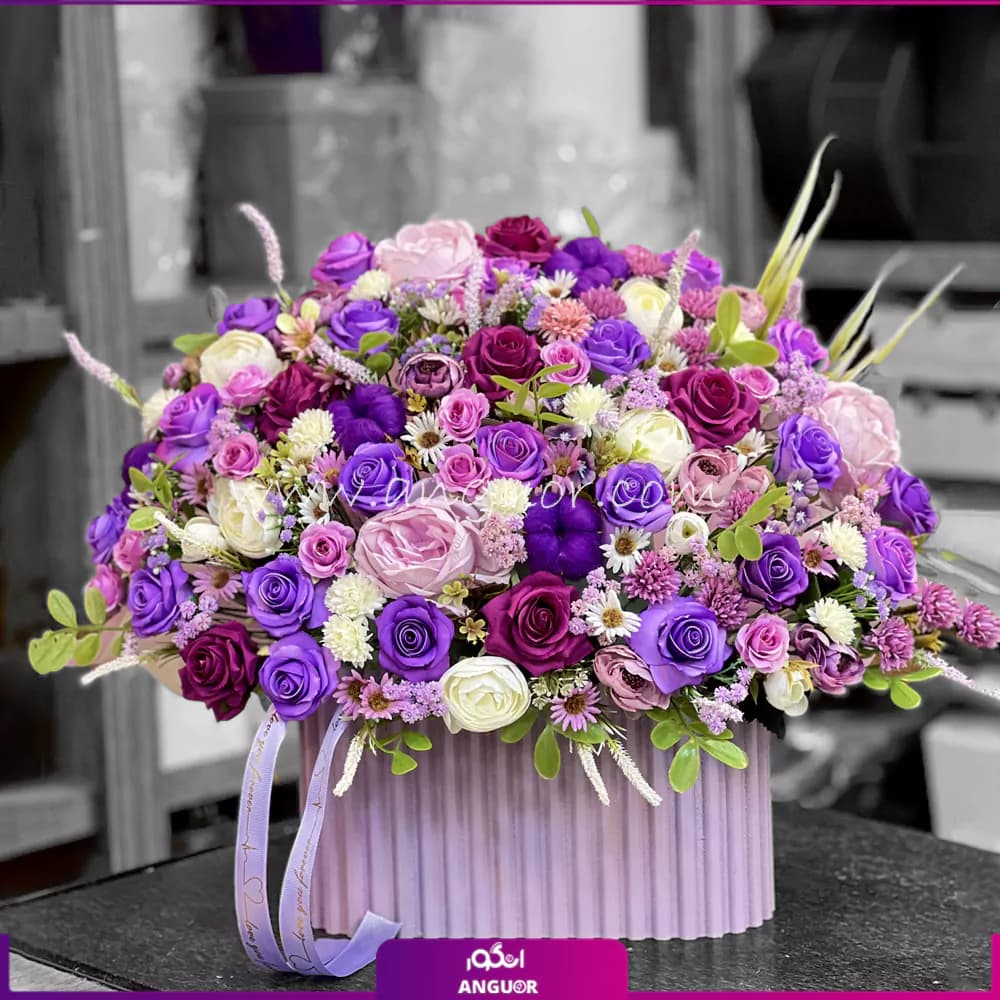 باکس گل مصنوعی شکوفه های بی پایان